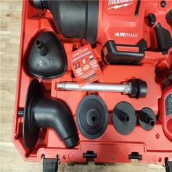 HOUSTON LOCATION - AS-IS M12 12-Volt Lithium-Ion Cordless Drain Cleaning Airsnake Air Gun Kit with (1) 2.0Ah Battery  Toilet Attachments