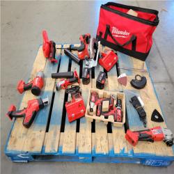 CALIFORNIA AS-IS MILWAUKEE M18 9-COMBO KIT WITH 2 BATTERIES AND 2 CHARGERS INCLUDED