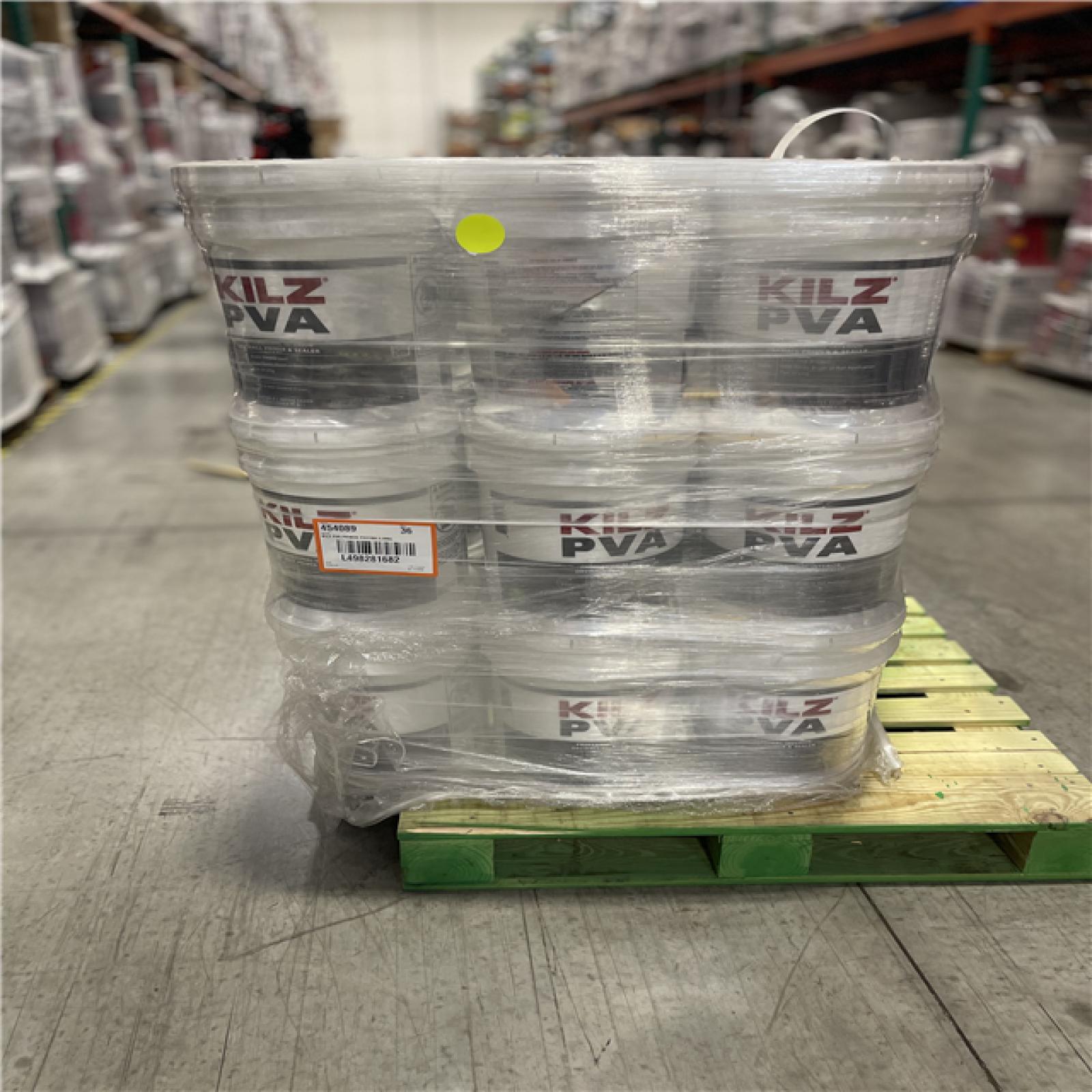 DALLAS LOCATION- NEW! KILZ PVA 5 Gal. White Interior Drywall Primer PALLET (36 UNITS)