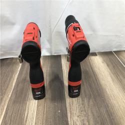 AS-IS Milwaukee 12-Volt Lithium-Ion Brushless Cordless Subcompact Drill and Impact Driver Combo Kit