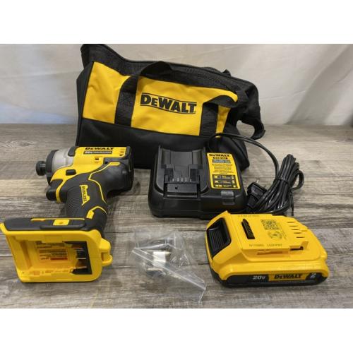 AS-IS DEWALT Atomic 20V Max Lithium-Ion Brushless Cordless Compact 1/4 in. Impact Driver Kit