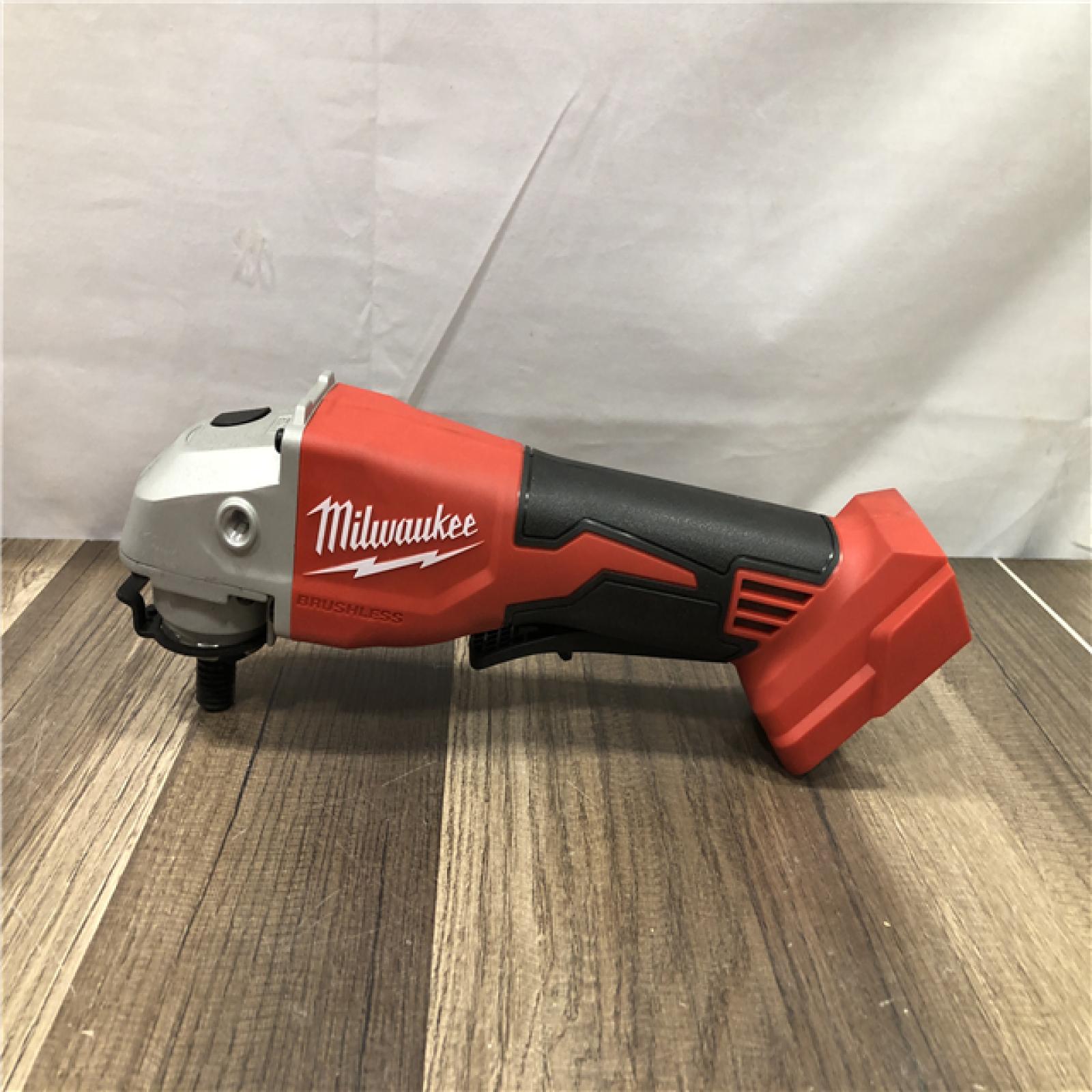 AS-IS Milwaukee 18V Lithium-Ion Brushless Cordless 4-1/2 in./5 in. Grinder w/Paddle Switch (Tool-Only)