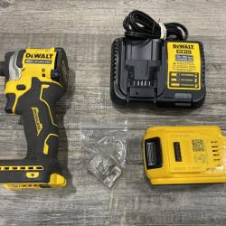 AS-IS DEWALT ATOMIC 20V MAX Lithium-Ion Cordless 1/4 in. Brushless Impact Driver Kit