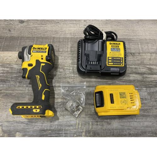 AS-IS DEWALT ATOMIC 20V MAX Lithium-Ion Cordless 1/4 in. Brushless Impact Driver Kit