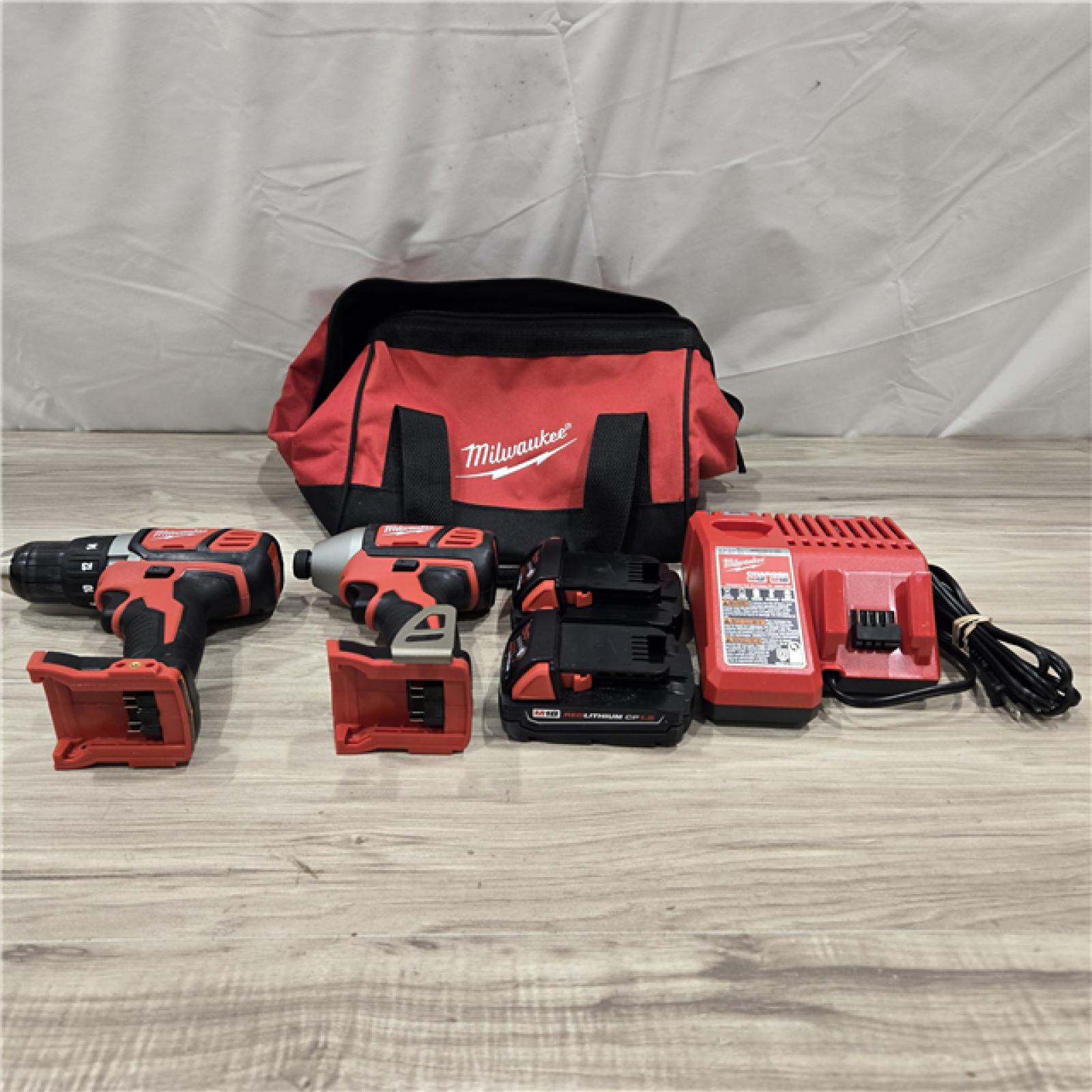 AS-IS Milwaukee 18V Cordless 2-Tool Drill/Driver and Impact Driver Kit