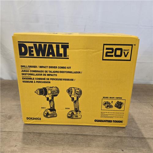NEW!- DEWALT 20V MAX Cordless Drill/Impact 2 Tool Combo Kit
