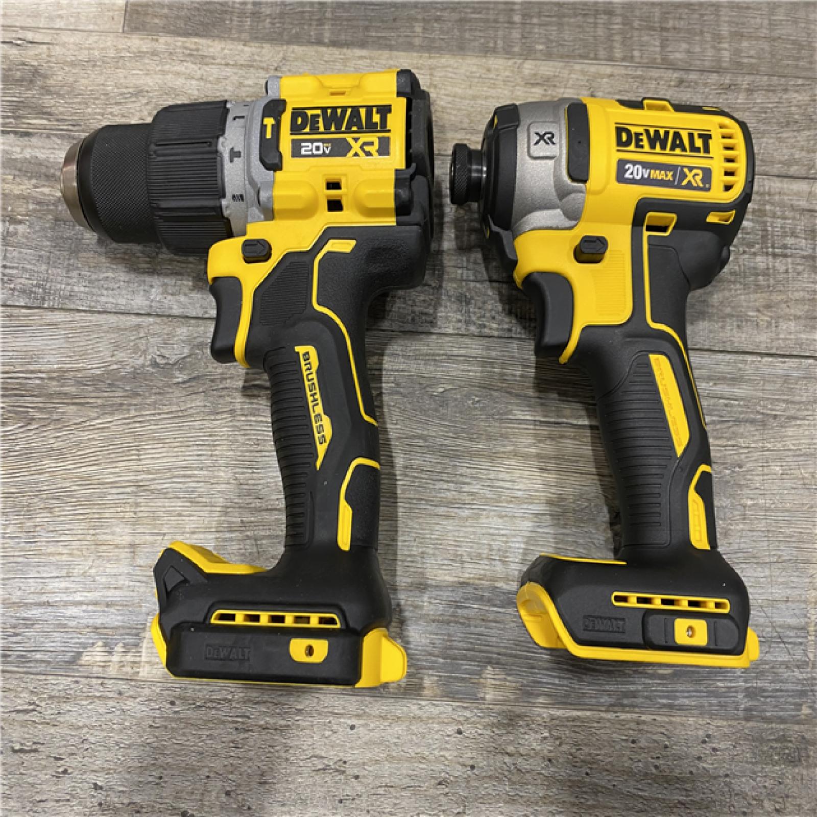AS-IS DEWALT 20V MAX XR Lithium-Ion Cordless 2-Tool Combo Kit