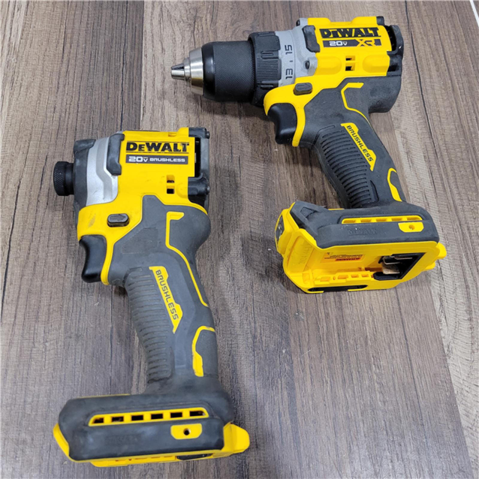DEWALT 20V MAX XR Cordless Drill/Driver, ATOMIC Impact Driver 2 Tool Combo Kit, (2) 2.0Ah Batteries, Charger, and Bag