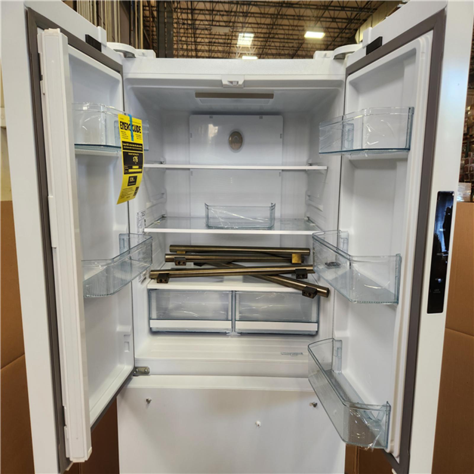 Phoenix AS-IS Forno Espresso Moena 36 in. French Door Refrigerator in White  19.2 Cu.ft