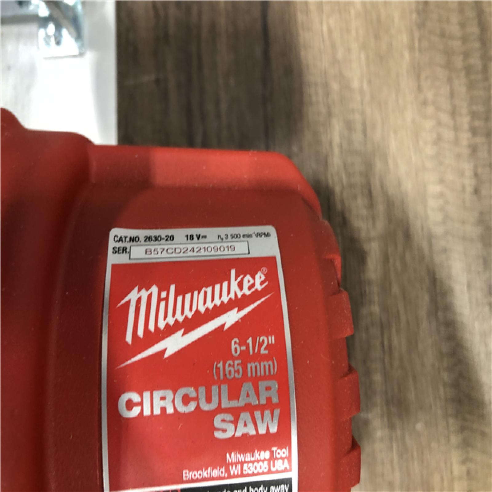 AS-IS Milwaukee 18V Lithium-Ion Cordless 6-1/2 in. Circular Saw (Tool-Only)
