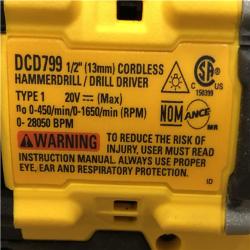 AS-IS DEWALT ATOMIC 20V Lithium-Ion Cordless 1/2 in. Hammer Drill Kit