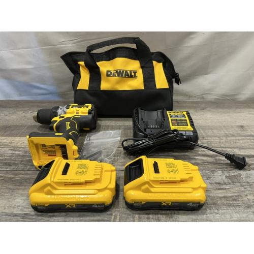 AS-IS DEWALT 20V XR Lithium-Ion Cordless Brushless 1/2 in. Drill/Driver Kit