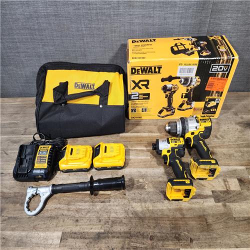 HOUSTON LOCATION - AS-IS DeWalt 20V MAX XR Cordless Brushless 2-Tool Hammer Drill and Impact Driver Kit