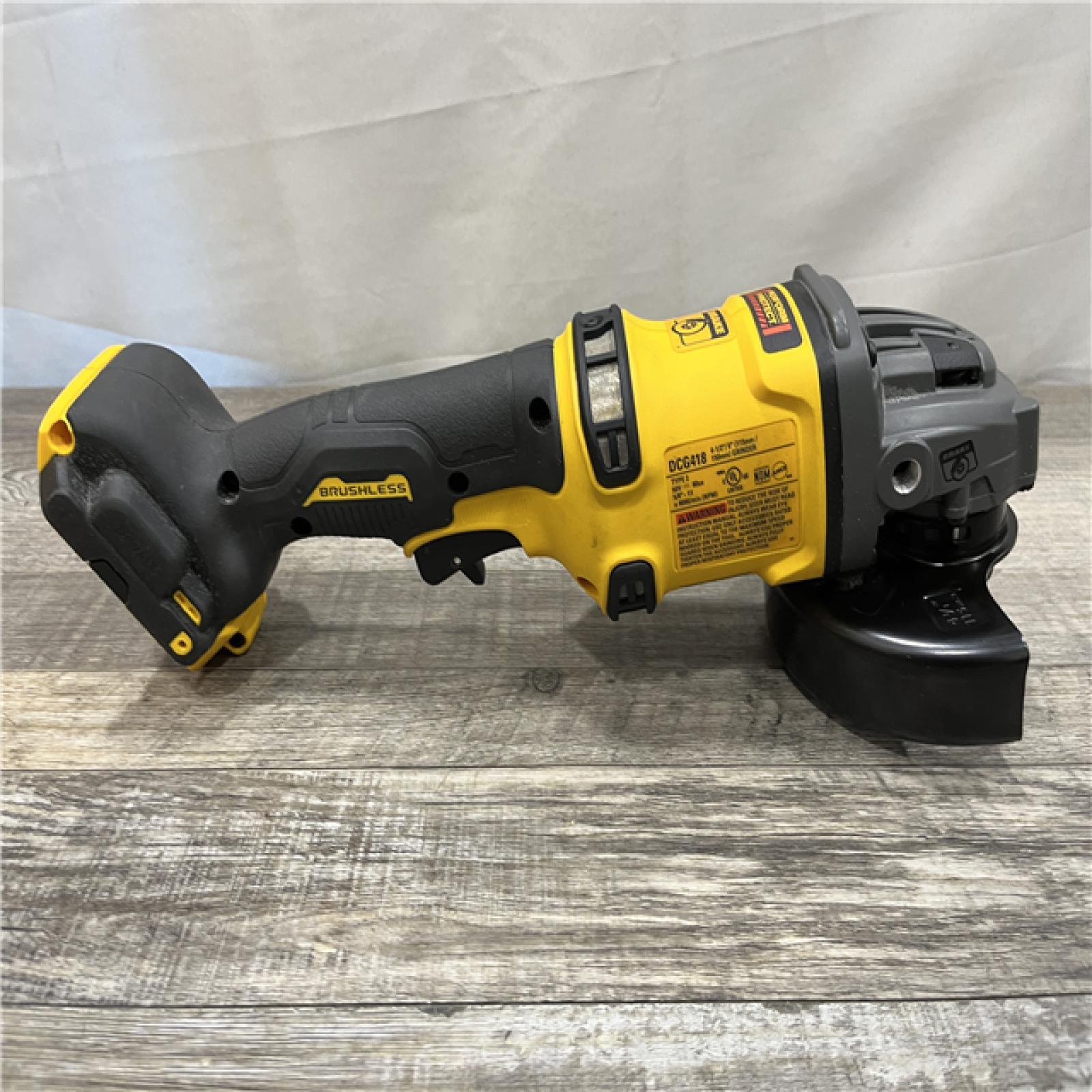 AS-IS DEWALT FLEXVOLT 60V MAX Cordless Brushless 4.5 in. to 6 in. Small Angle Grinder with Kickback Brake (Tool Only)