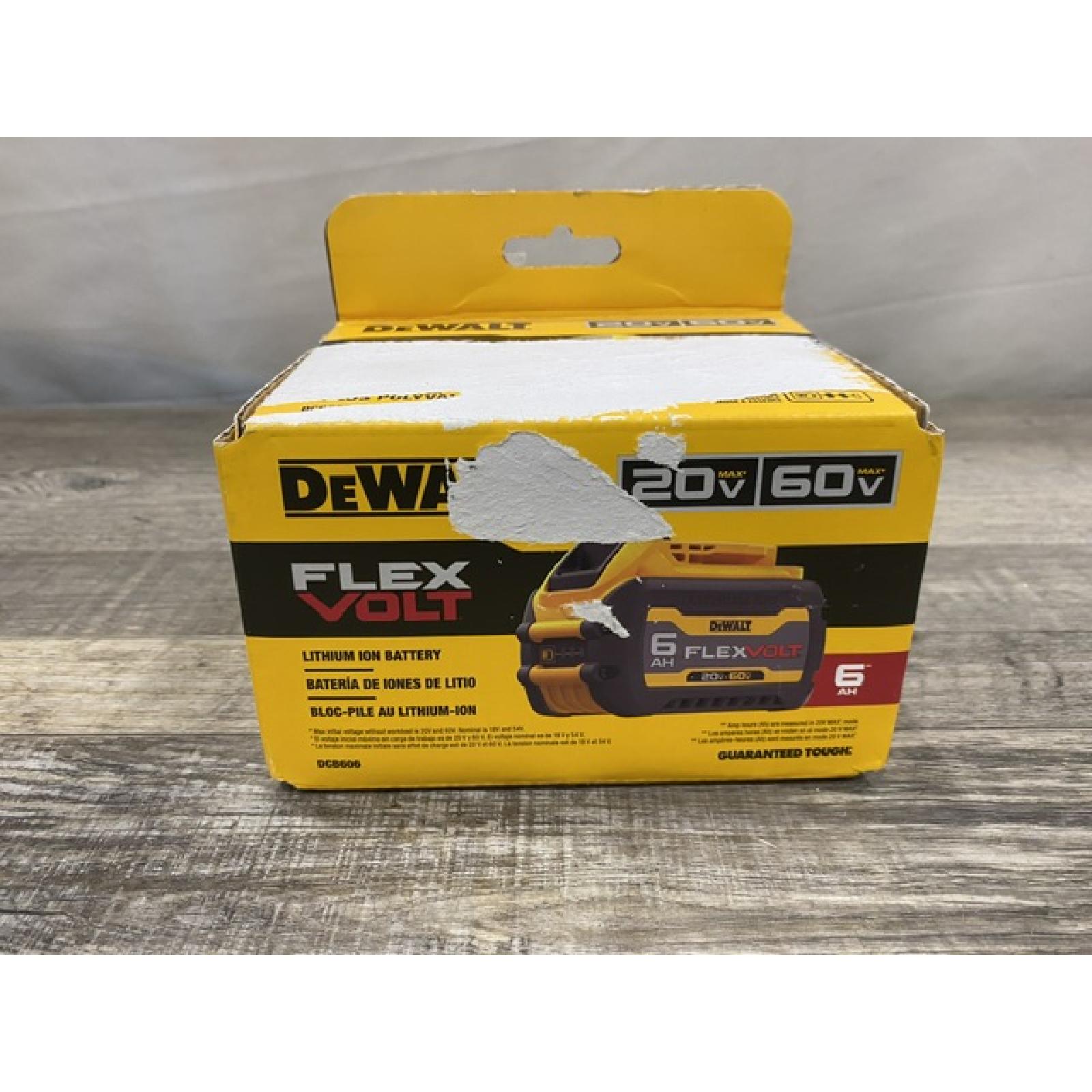 NEW - DEWALT FLEXVOLT 20V/60V MAX Lithium-Ion 6.0Ah Battery Pack