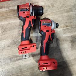 HOUSTON LOCATION - AS-IS Milwaukee M18 18V Lithium-Ion Brushless Cordless Compact Drill/Impact Combo Kit (2-Tool) W/(2) 2.0 Ah Batteries  Charger & Bag