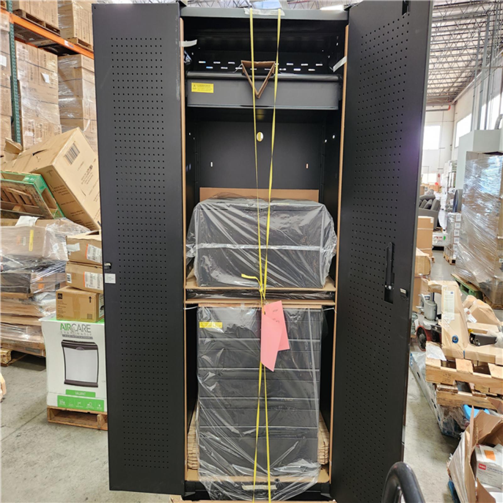 Phoenix Location Husky 3-Piece Heavy Duty Welded Steel Garage Storage System in Black (64 in. W x 81 in. H x 24 in. D)