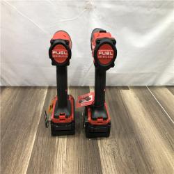 AS-IS Milwaukee FUEL 18V Lithium-Ion Brushless Cordless Hammer Drill and Impact Driver Combo Kit