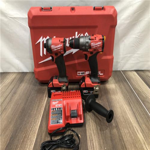 AS-IS Milwaukee FUEL 18V Lithium-Ion Brushless Cordless Hammer Drill and Impact Driver Combo Kit