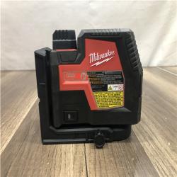 AS-IS Milwaukee Green 100 ft. Cross Line and Plumb Points Rechargeable Laser Level with REDLITHIUM Lithium-Ion