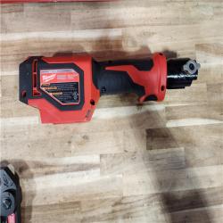HOUSTON LOCATION - AS-IS Milwaukee 18V Lithium-Ion Cordless Short Throw Press Tool with 3 PEX Crimp Jaws Kit
