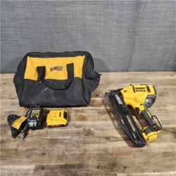 HOUSTON LOCATION - AS-IS DeWalt DCN660D1 20V 16 Gauge Cordless Angled Finish Nailer Kit W/ 2Ah Battery