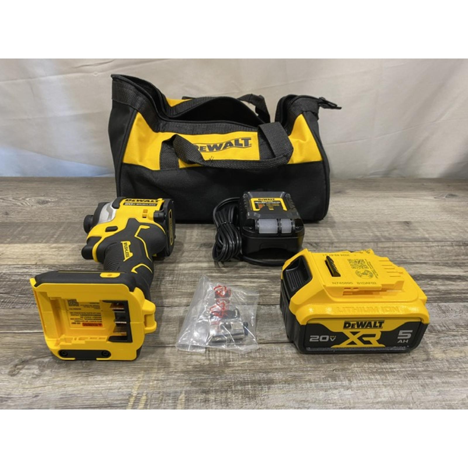 AS-IS DEWALT ATOMIC 20V MAX Lithium-Ion Cordless 1/4 in. Brushless Impact Driver Kit