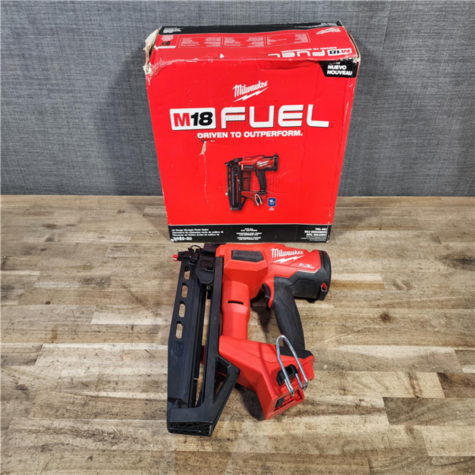 HOUSTON LOCATION - AS-IS Milwaukee FUEL 18-Volt Lithium-Ion Brushless Cordless Gen ll 16-Gauge Straight Finish Nailer (Tool Only)