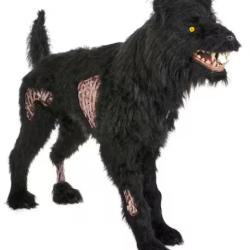 DALLAS LOCATION- AS-IS Home Accents Holiday 5.5 ft. Gruesome Grounds Animated LED Fear Valley Wolf H8