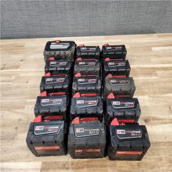 HOUSTON LOCATION - AS-IS MILWAUKEE BATTERY PACK QTY - 15