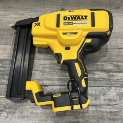 AS-IS DEWALT Cordless 18-Gauge Narrow Crown Stapler (Tool Only)