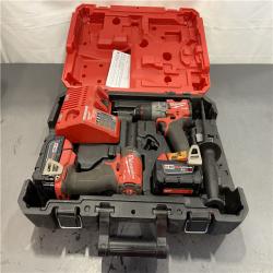AS-IS - Milwaukee M18 FUEL 18V Lithium-Ion Brushless Cordless Hammer Drill and Impact Driver Combo Kit