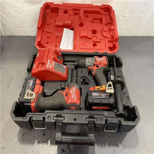 AS-IS - Milwaukee M18 FUEL 18V Lithium-Ion Brushless Cordless Hammer Drill and Impact Driver Combo Kit