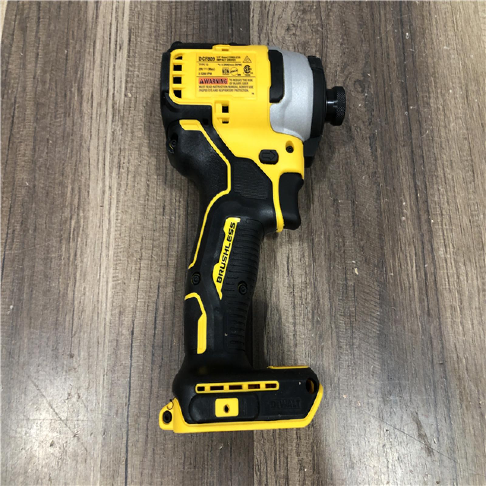 AS-IS  DEWALT ATOMIC 20V MAX Cordless Brushless Compact 1/4 in. Impact Driver (Tool Only)