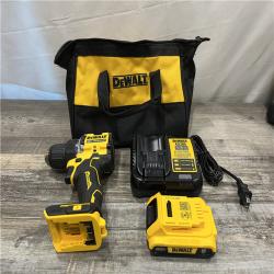 AS-IS DEWALT Atomic 20V Lithium-Ion Cordless Compact 1/2 in. Drill/Driver Kit