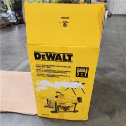 As-Is-  DEWALT 15 Amp Corded 8-1/4 in. Compact Jobsite Tablesaw with Compact Table Saw Stand