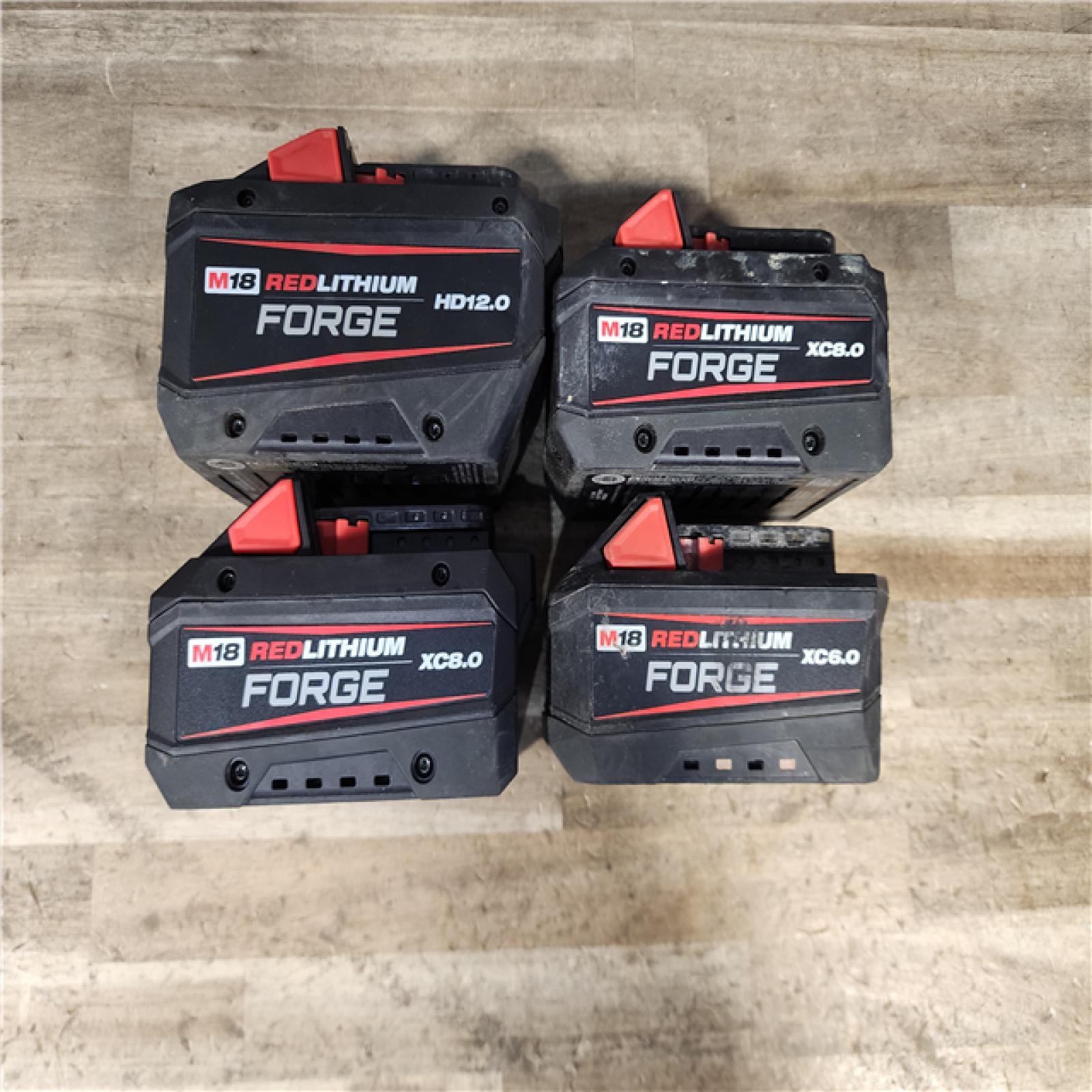 HOUSTON LOCATION - AS-IS MILWAUKEE FORGE BATTERY PACK QTY - 4