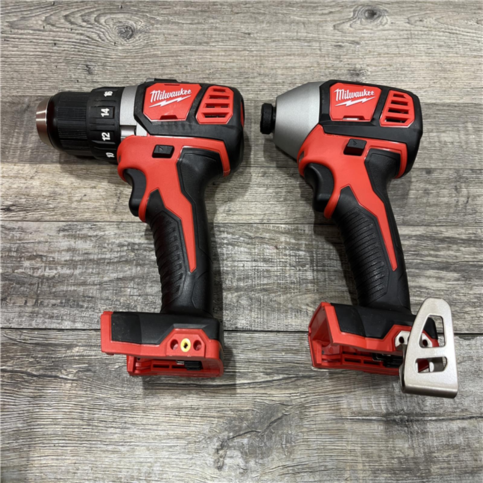 AS-IS Milwaukee 18V Lithium-Ion Cordless Drill Driver/Impact Driver Combo Kit