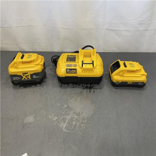 AS-IS - DeWalt 20V XR Lithium-Ion Starter Pack with 8.0 Ah and 4.0 Ah Battery Packs and Charger
