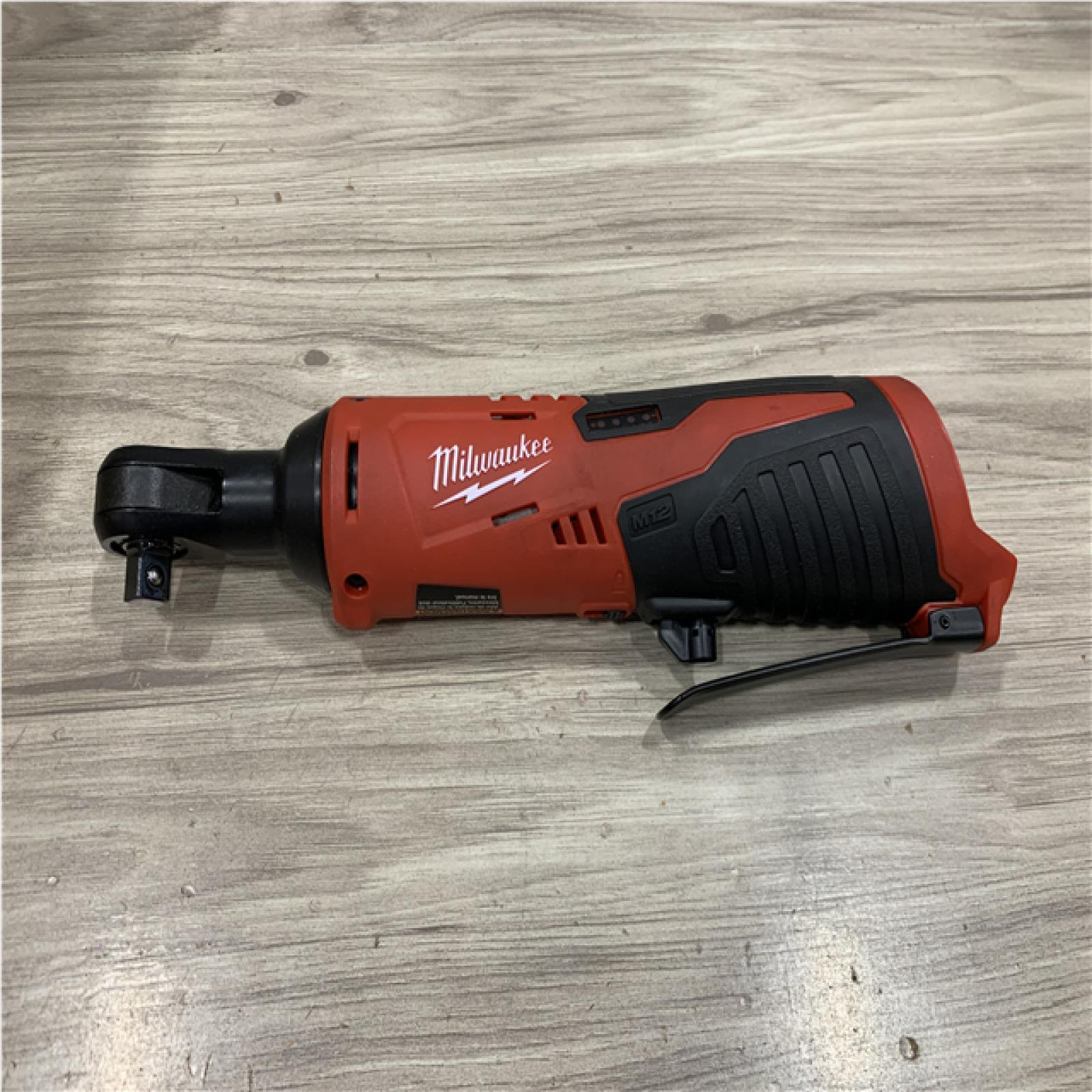 AS-IS Milwaukee 12V Lithium-Ion Cordless 3/8 in. Ratchet (Tool-Only)