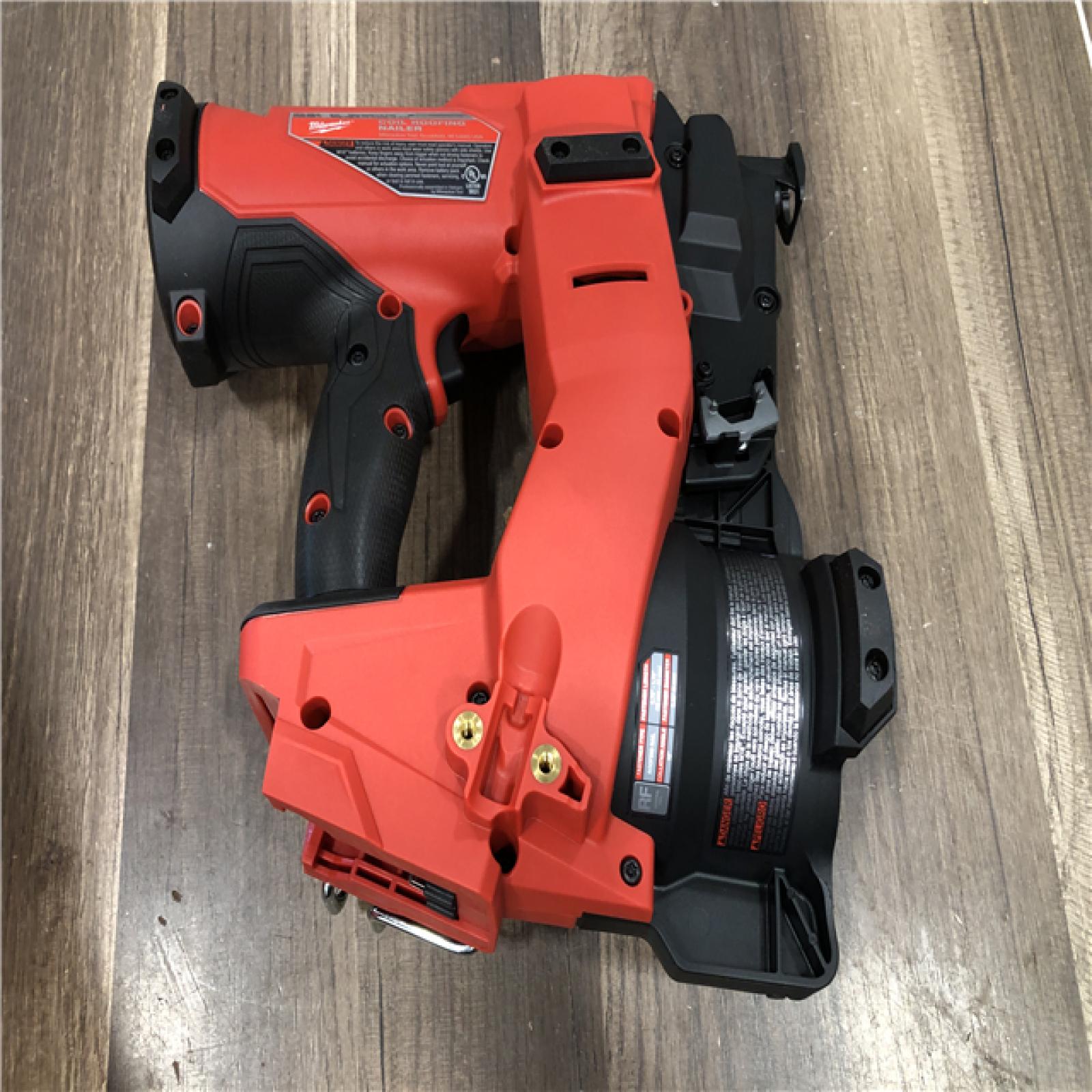 AS-IS Milwaukee FUEL 18-Volt Lithium-Ion Brushless Cordless Coil Roofing Nailer (Tool Only)