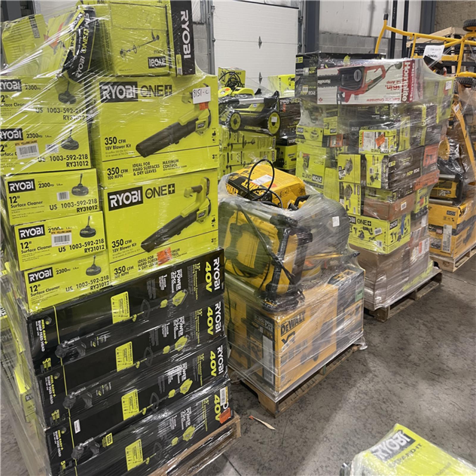Pittston Location As-IS Power Tools Partial Truckload (17 Pallets) 8151-C
