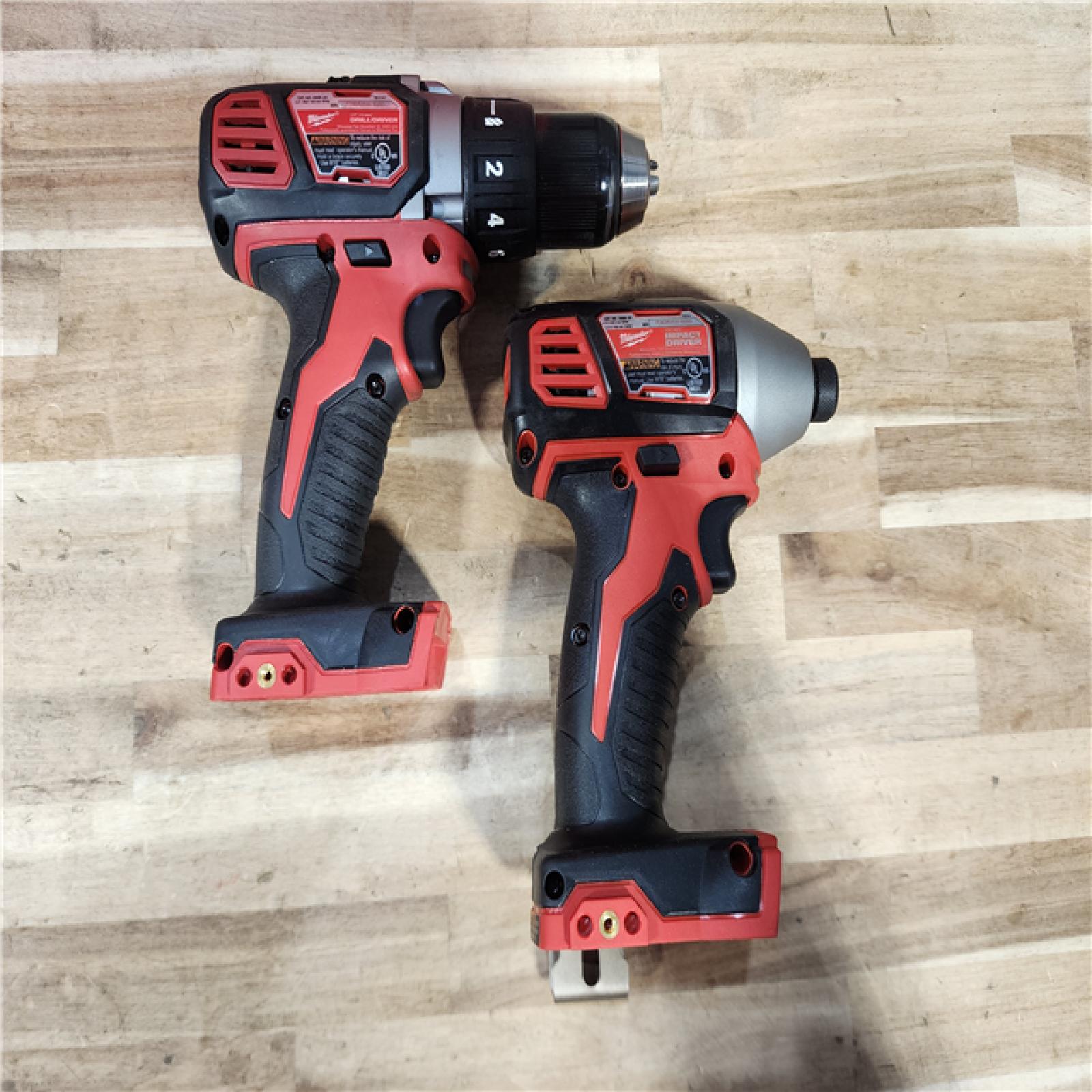 HOUSTON LOCATION - AS-IS Milwaukee 18V Lithium-Ion Cordless Drill Driver/Impact Driver Combo Kit