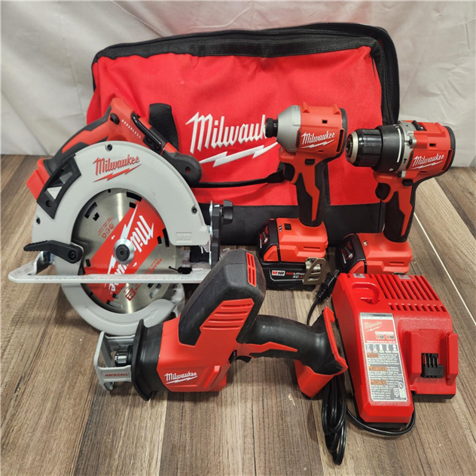 AS-IS- Milwaukee M18 4-Tool Combo Kit