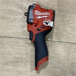 AS-IS Milwaukee FUEL 12V Li-Ion Brushless Cordless Stubby 3/8 in. Impact Wrench Kit