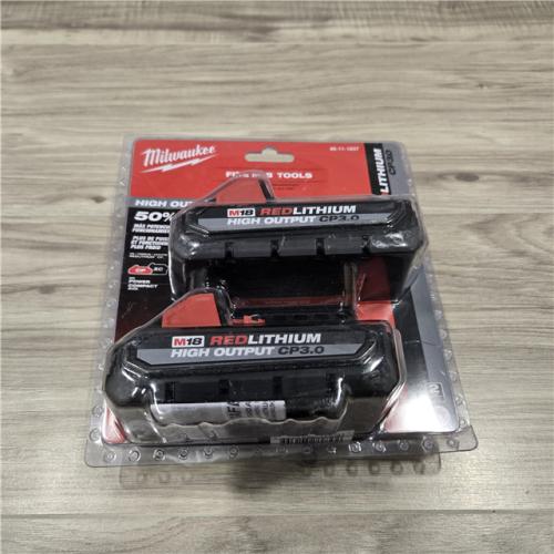 NEW! - Milwaukee 18V HIGH OUTPUT CP 3.0Ah Battery Pack (2-Pack)