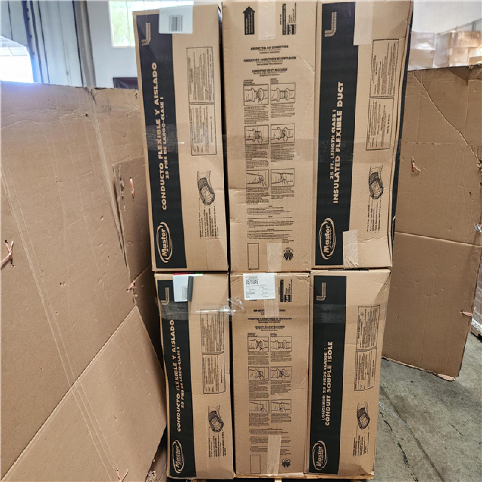 Phoenix NEW Master Flow 7 in. x 25 ft. Insulated Flexible Duct R8 Silver Jacket Pallet (18-Boxes)