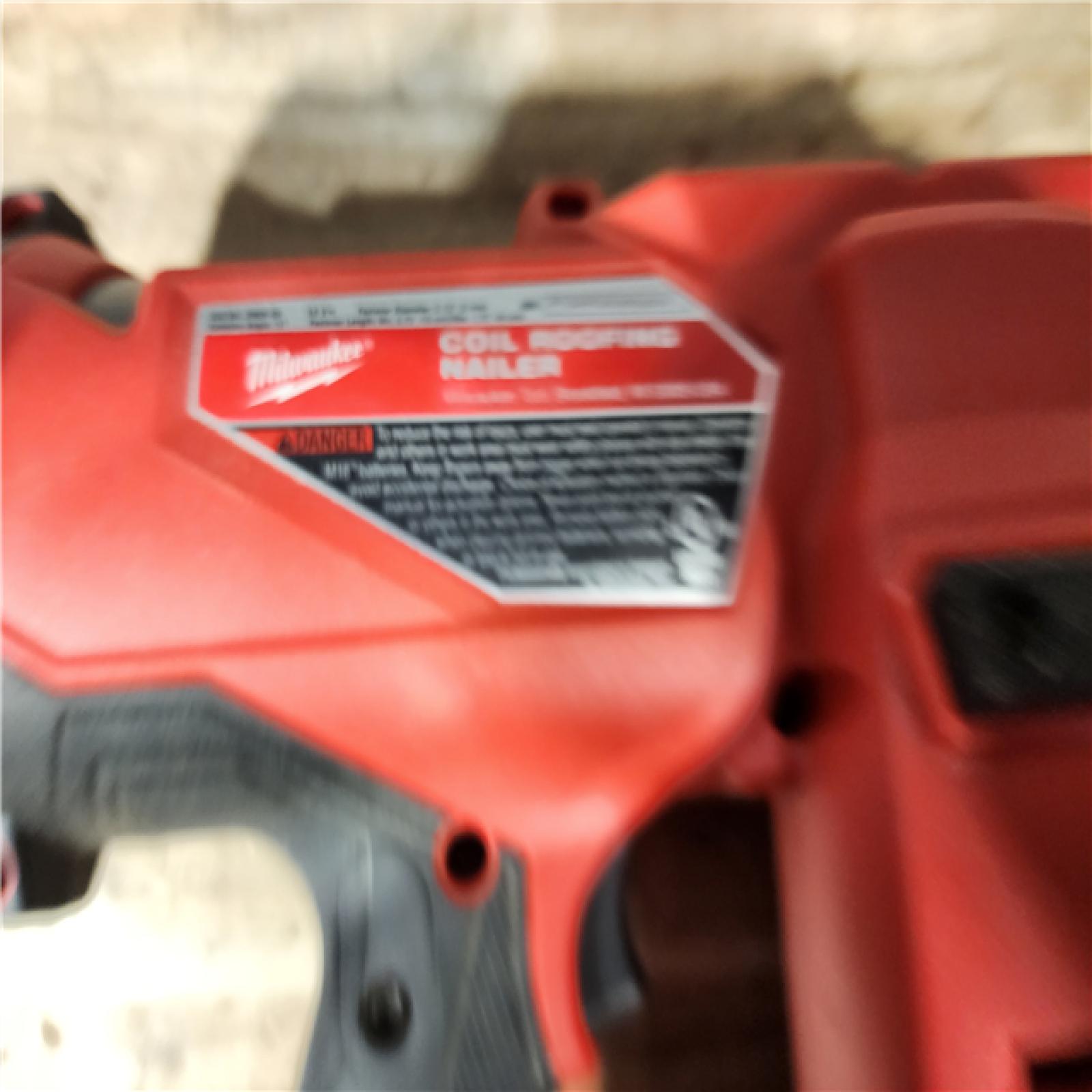 HOUSTON LOCATION - AS - IS Milwaukee FUEL 18-Volt Lithium-Ion Brushless Cordless Coil Roofing Nailer (Tool Only)