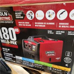 Dallas Location - As-Is Lincoln Electric Weld-Pak 180 Amp MIG Flux-Core Wire Feed Welder