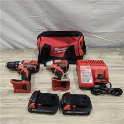 LIKE NEW! - Milwaukee 18V Cordless Brushed 2-Tool Drill/Driver and Impact Driver Kit